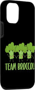 Broccoli, Team Broccoli 12/12 Broccoli Healthy Vegan Team Vegetables Health Case for iPhone Pro