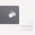 POUT H3 Portable Qi Wireless Charging Mouse Pad Mat for Laptops, Charges with iPhone, Airpod, Samsung Galaxy (Dust Gray)