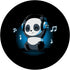 Dj Panda Headphones Music PopSockets Standard Grip