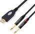 Devinal USB to Dual 1/4" Stereo Audio Cable, USB-A to Dual 1/4"