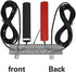 30MHz-1200MHz Mobile Radio Antenna Wide-Band Receive Scanner Antenna with BNC Connector for Car Audio
