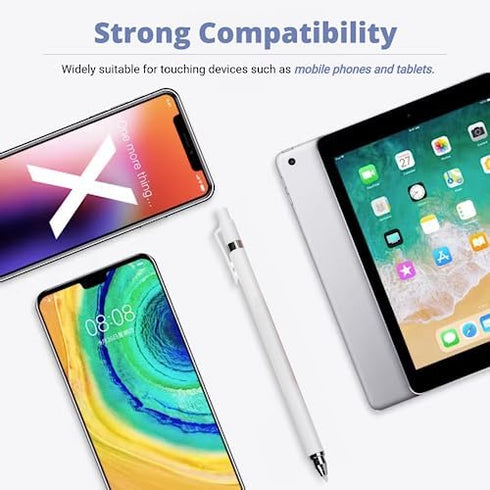 Universal Stylus Pen, Battery Free Touch Screen Pencils with High Sensitivity & Palm Rejection, Double Headed for