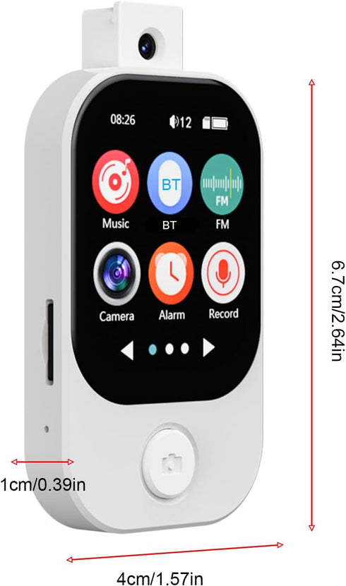 Aoresac MP3 2.01 Inch (32GB) Portable Player with Touchscreen Metal Frame Built in Camera, Full Touch Screen, Hi Fi
