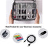 Water-repellent Cable Organizer Travel Case, Electronic Accessory Bag with Removable Dividers (Grey)