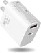 Dual USB C 33W Fast Wall Charger, Mini Block Power Brick Type C Adapter for iPhone 13/12/11 Pro Max, iPad Pro