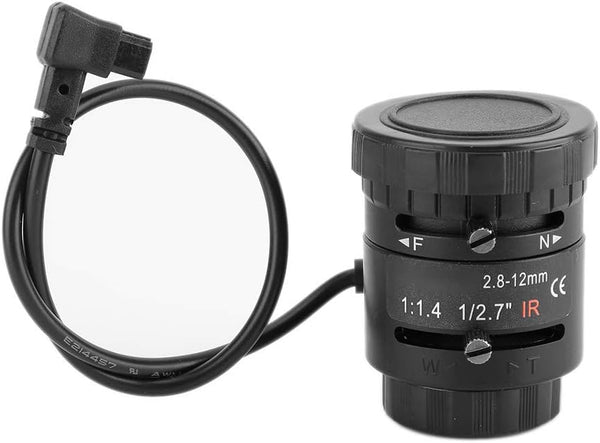 Mimdixy 3MP Camera Lens,HD Auto Aperture Zoom 2.8-12mm Focal Length Security Camera Lens