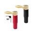 VCELINK Right Angle Banana Plugs 4 Pairs/8 Pack, 90 Degree 4mm 24K Gold Plated Dual Screw Type Speaker Connector for Speaker Wire, Red and Black