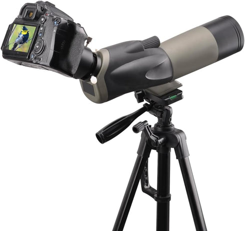 Adjustable Spotting Scope Camera Adapter Mount for Nikon SLR Camera with T-Ring for Birding and Photography