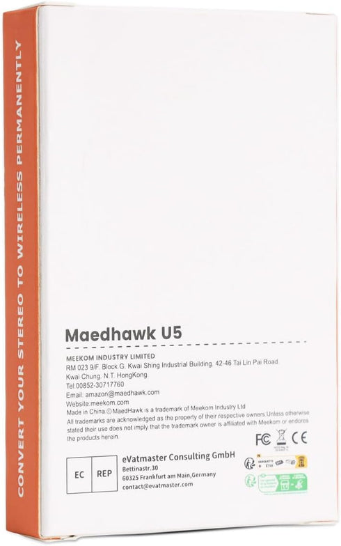 MaedHawk Aux to Bluetooth Receiver for Car, Bluetooth Aux Adapter with USB to 3.5mm Audio Jack Kit