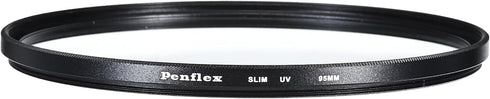 PATIKIL 95mm UV Filter, 2 PCS UV Protection Filter SLIM UV Protection Camera Lens Filter Aluminum Optical Camera Accessory Crystal Clear Pics for 95mm Camera Lens Filter Photography