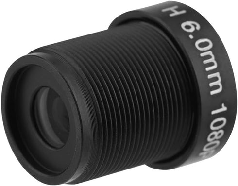 CCTV Camera Lens 6mm, 2 Million Pixels, 24-Hour IR Security Camera Lens, Suitable for 1/3 and 1/4 Inch CCD