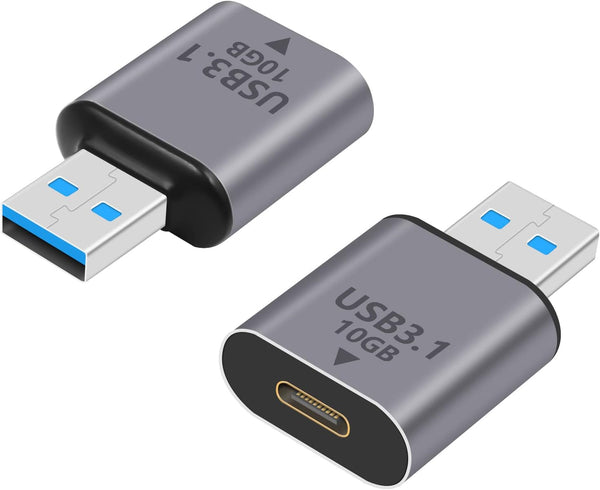 Poyiccot USB C to USB 3.1 Adapter 10Gbps, Female USB C to Male USB Adapter, Type A Charger Converter OTG Fast Charging