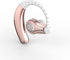 Wireless Headset with Mic - Comfy Wireless Earbud with 8 Hrs HiFi Sound, Compatible with Android/iPhone, Rose Gold