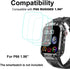 Tempered Glass Screen Protector Compatible with Hvlgmrc P66 1.96 inches Rugged Smart Watch, 3pcs, 9H