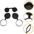 Objective Lens Caps 1 Set Eyepiece Cover Protection for Binocular Lens Caps, Protective for Binoculars Black Rubber