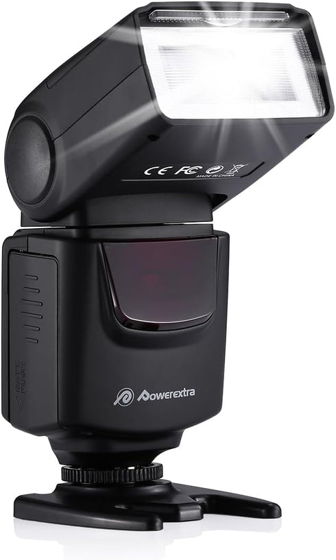 Powerextra Professional DF-400 Speedlite Camera Flash for Canon, Nikon, Pentax, Samsung, Fujifilm, Olympus, Panasonic,