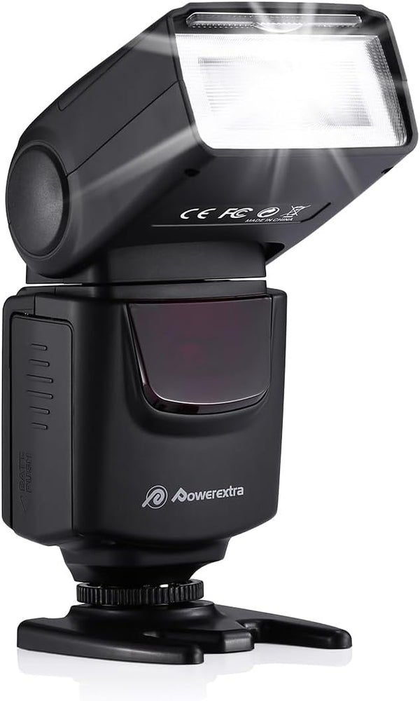 Powerextra Professional DF-400 Speedlite Camera Flash for Canon, Nikon, Pentax, Samsung, Fujifilm, Olympus, Panasonic,