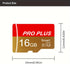 2 Pack Micro SD Card 16GB with SD Adapter, High Speed Memory Card Up to 80Mb/s UHS-I Class 10 for Tablet/Mobile