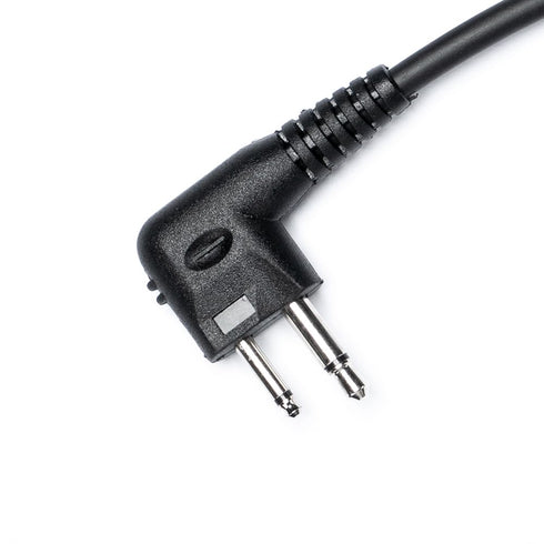 Fumei Mini XLR 5-PIN to M1 2 PIN Adapter 1.8m Durable Coiled Cable for Motorola HYT Black Box Speedcom Two Way Handheld