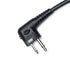 Fumei Mini XLR 5-PIN to M1 2 PIN Adapter 1.8m Durable Coiled Cable for Motorola HYT Black Box Speedcom Two Way Handheld
