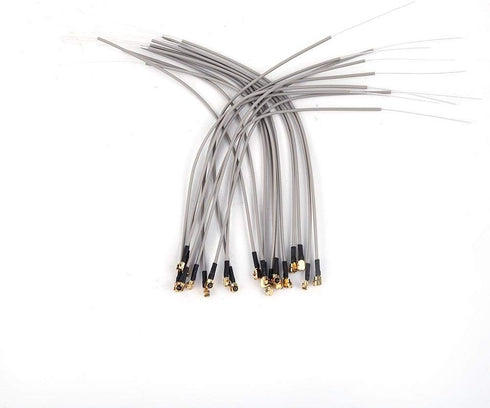 Dilwe 20Pcs 2.4G Receiver Antenna, ABS Aircraft Receiver Antenna Compatible Port for Futaba