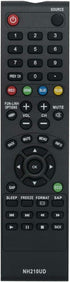 NH210UD Replacement Remote Control for Sylvania LCD TV Models LC320SS2, LC401SS2, LC190SS2