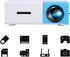 LED Projector - Mini Video 1080P HD Portable Home Theater Movie Projector with 20-80 Inch Projection