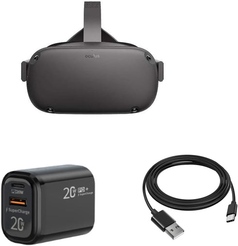 20W Charger for Meta Quest 3/2/1, Dual USB port USB A, USB C, Fast Charging Cable for Oculus Quest VR Headset