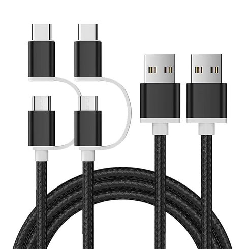 2 Pack Charger Cord for Amazon Fire Kids Tablet, Replacement for Fire 7, Kindle Fire 10, Compatible with Samsung Galaxy
