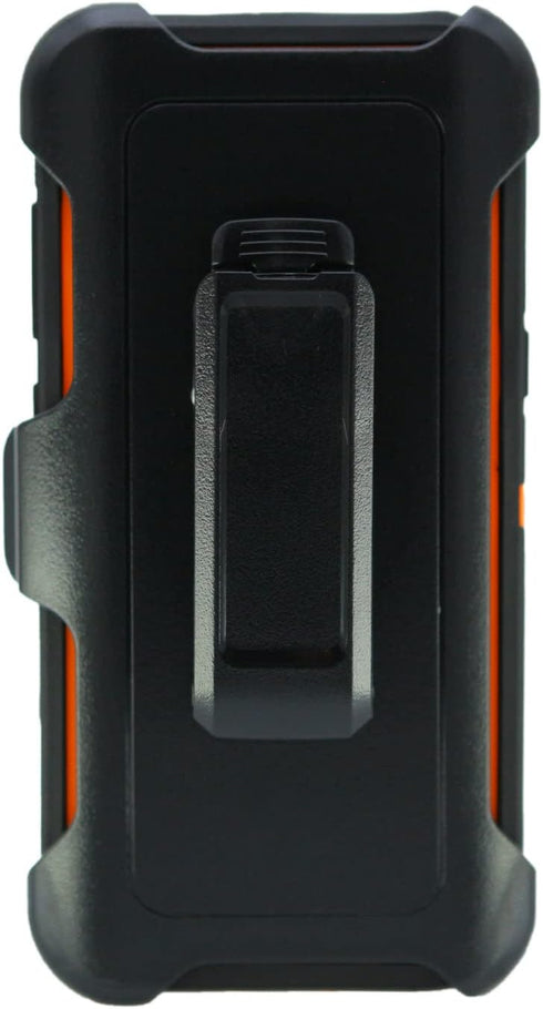 WallSkiN Heavy Duty Case for Galaxy S8 (5.8"), Military Grade Drop Protection with Holster - Camouflage/Orange