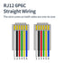RJ12 Cable Short 1 Foot, 6P6C Connector Landline Phone Wire, Black, 2 Pack for In-Wall and Out-Wall Use