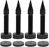 Flushbay Adjustable Speaker Isolation Spikes M6 Black - 4 Pack Floor Protectors for Subwoofer, CD, DVD, Turntable