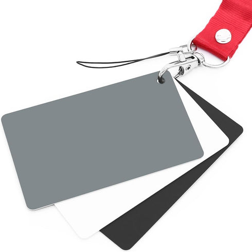 Anwenk Grey White Balance Card, 18% Exposure Photography Custom Calibration Checker for DSLR and Film