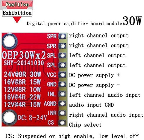 Comimark OEP30Wx2 Audio Module, Class D Digital Power Amplifier Board, Replace TDA8932 (2Pcs)
