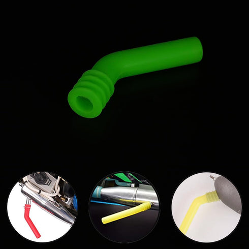 URIMPAVIDO 1PC (10mm RC Car Exhaust Extension Pipe Toy Car Boat Silicone Exhaust Extension Tube for RC Truck Boat