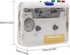Yinhing Cassette MP3 MP3 Cassette to Player, Color Transparent Tape Player to Portable Stereo Player, USB Plug and Play