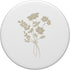 PopSockets Standard PopGrip, Beige White Floral Flower Wildflower