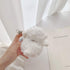 Yatchen Cute 3D Cartoon Fur Sheep Design Plush Case Compatible with AirPods 1&2, Funny Cover with Keychain