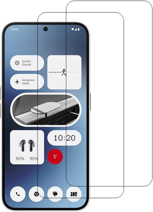2 Pack for Nothing Phone 2a High Clear Tempered Glass Screen Protector 9H Frontier Protective Protector