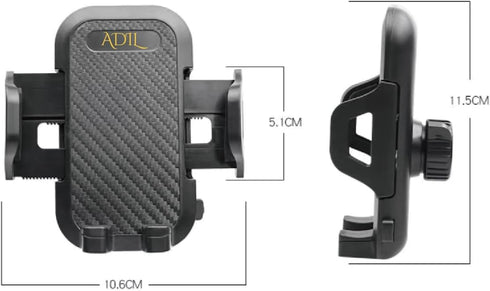 ADIL Car Phone Holder Mount, Military-Grade Universal Phone Holder for Dashboard, Windshield, Vent, fits iPhone 15 14