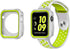 Compatible with Apple Watch SE Series 6 Series 5 Series 4 44mm 40mm Case Silicone Bumper Resistant Waterproof Proof Impact Resistant Protective for Apple Watch Case 44mm 40mm (Green+Silver, 44mm)