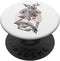 Books Are My Therapy Lover Bookish Librarian Line Art Floral PopSockets Standard PopGrip