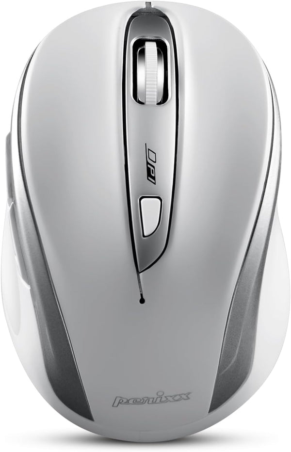 Perixx PERIMICE-721SW Wireless Ergonomic Mouse - 5 Button Optical Design, Silent Clicks, Compatible with Desktop and