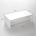 Desk,2 16.5 7.8 5.2 inch BEYGORM White Monitor Stand Riser for Tiers Wood Desk Shelf Computer Screen Stand with Storage