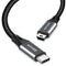 AGVEE 6ft USB-C to Mini USB Cable (2 Pack) - Braided OTG Charger for Hero 3+, PS3, Canon, Nikon, GPS, Blue Yeti, Dark