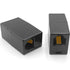 2Pack RJ11 Coupler Phone Line Connector Telephone Cord Adapter RJ11 6P4C Female to Female (Black)