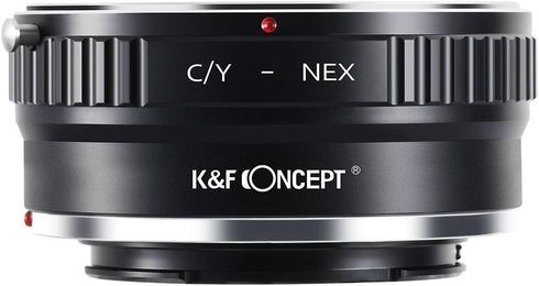 K&F Concept Lens Mount Adapter for Contax/Yashica (C/Y) Lens to Sony Alpha NEX E-Mount Camera