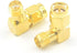 5pcs SMA Male to Female Right Angle 90-Degree Adapter, Gold Plated Contacts Pack of 5