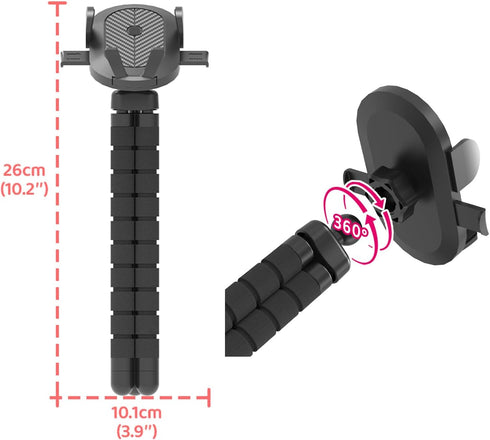 iLulala 360 Baby Stroller Phone Holder, Phone Holder for Shopping Cart, Golf Cart, Push Cart, Rotation Portable Cell