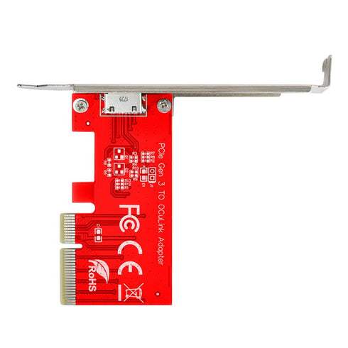 NFHK PCI-E 3.0 Express 4.0 x4 to Oculink External SFF-8612 Host Adapter for PCIe SSD with Bracket